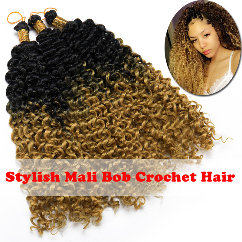 Deep Marley Braid Hair Extensions Water Curly Crochet Braids Mali