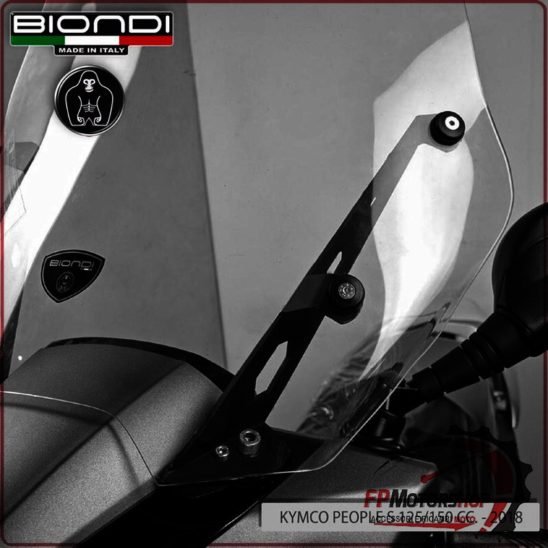 KIT ATTACCHI PARABREZZA PER SCOOTER KYMCO PEOPLE S 125/150 18> BIONDI 8500482
