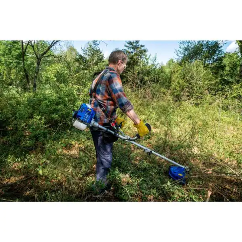 52 Cc Gas 2-Stroke 2-In-1 Brush Cutter and String Hand Held Trimmer