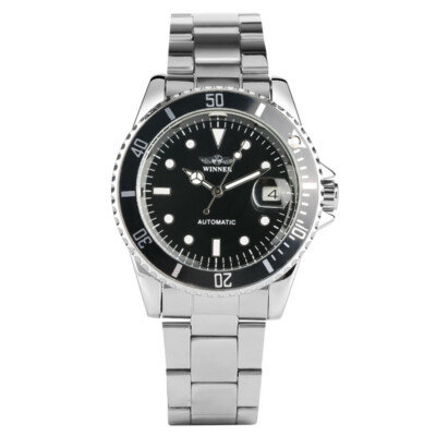 Men's Watch Automatic Mechanical Watch Calendar Function Arabic Digital Dial