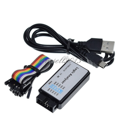 USB Logic Analyzer Device Set USB Cable 24MHz 8CH 24MHz for ARM FPGA NEW