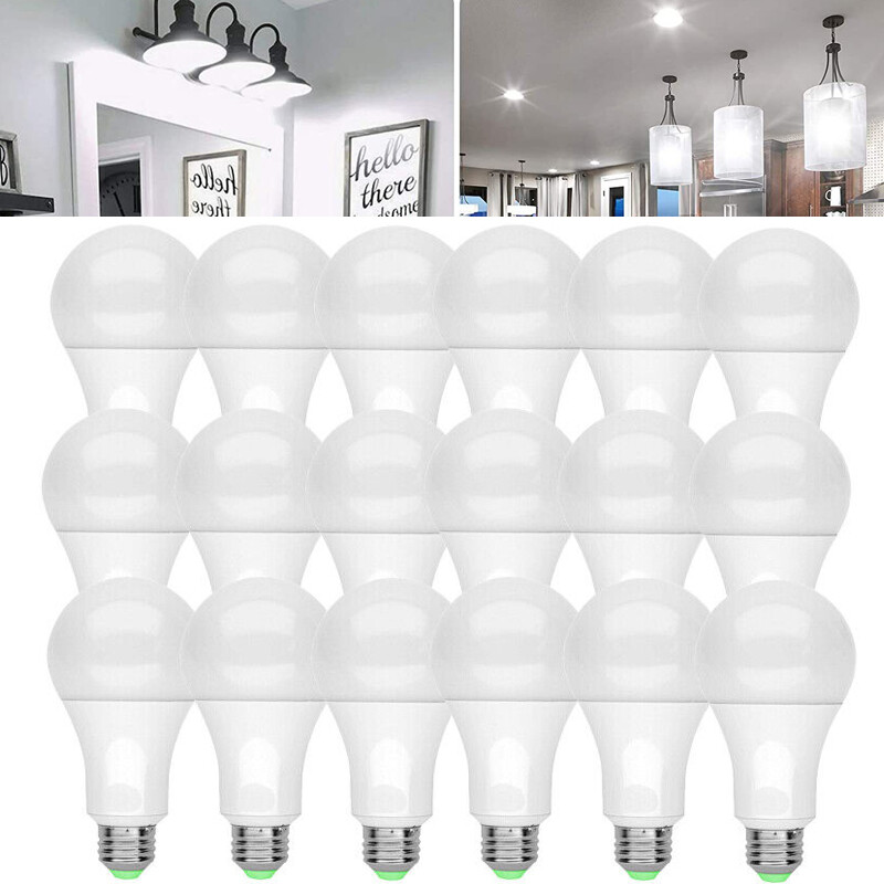 15w / 100w Replacement Daylight 6000k A19 E26 Lamp White