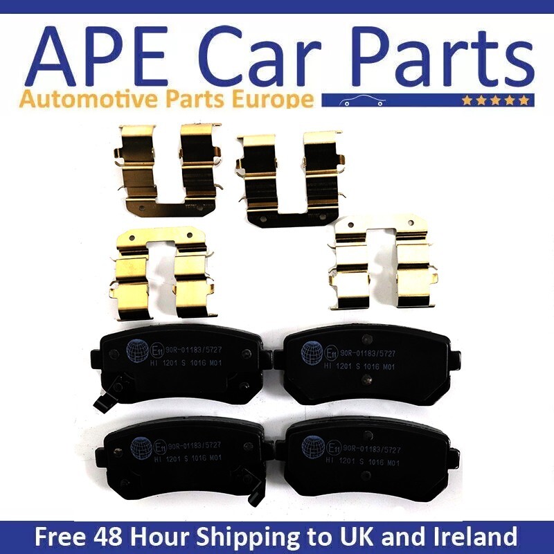 REAR BRAKEWORLD BRAKE PADS SET FOR HYUNDAI ACCENT 1.4 1.5 1.6 05-10 ABS MODELS