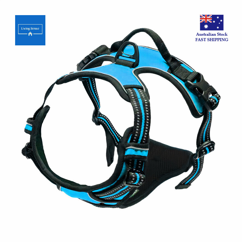 No-Pull Dog Harness Vest Adjustable Pet Reflective Outdoor Handle Puppy - Picture 6 of 9