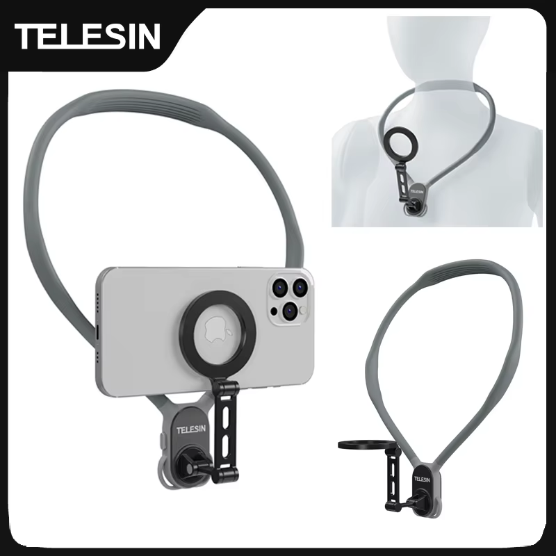 Max Magnetic Neck Mount Silicone Quick Release Hold for Iphone 15 14 13 12 11 10