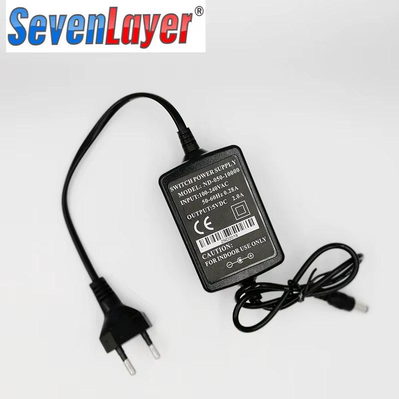 Switching EU Power Adapter input 100~250AC Output DC 5V2A ForMedia Converter Fi