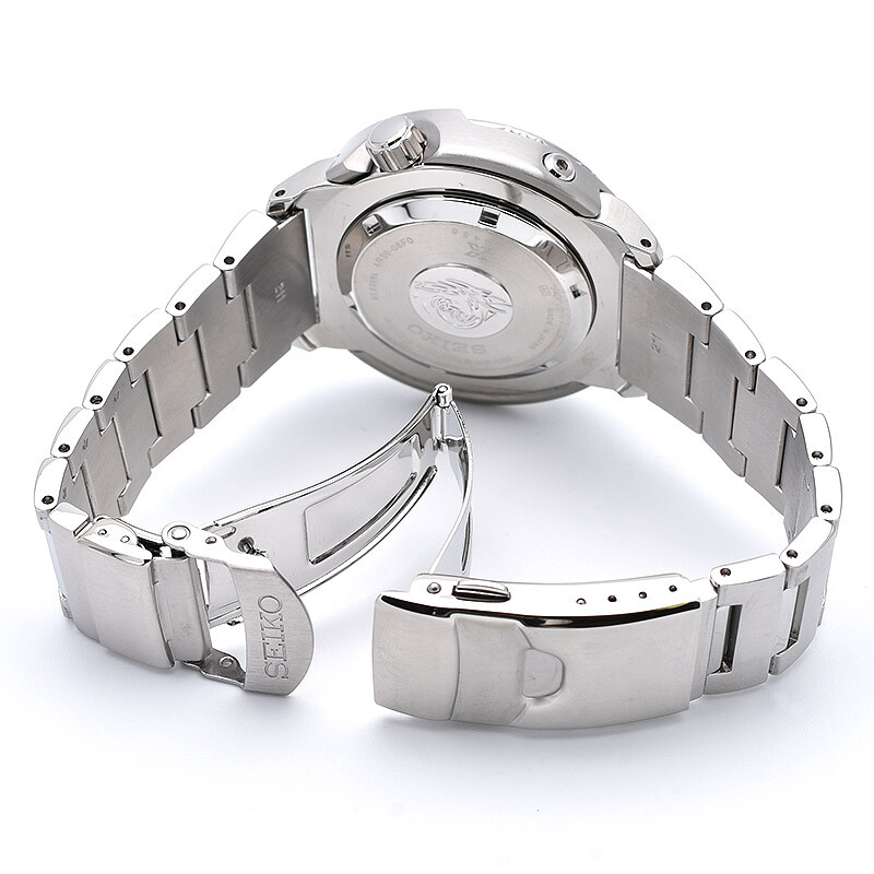 Pre-owned Seiko Prospex Sbdy053 Baby Tuna Mechanical Automatic Watch Ice Blue Dial 48mm