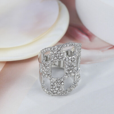 Fashion Ring Crystal Pavé Alexis Bittar Ring with Jewelry Gift Box
