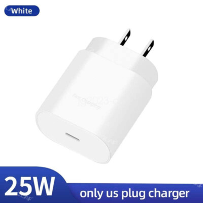 Samsung 25W Adapter Super Fast Charging Charger USB-C Cable Galaxy S23 + A54 5G
