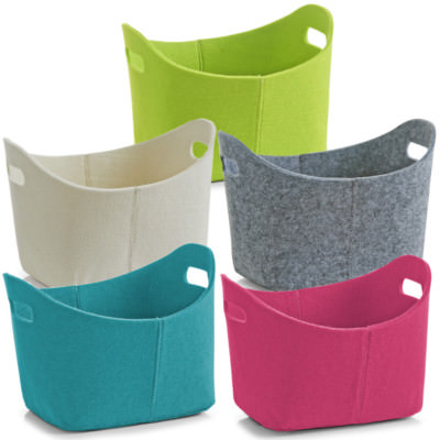Korb Filz Filzkorb Aufbewahrungsbox Holzkorb Zeitungskorb Filztasche