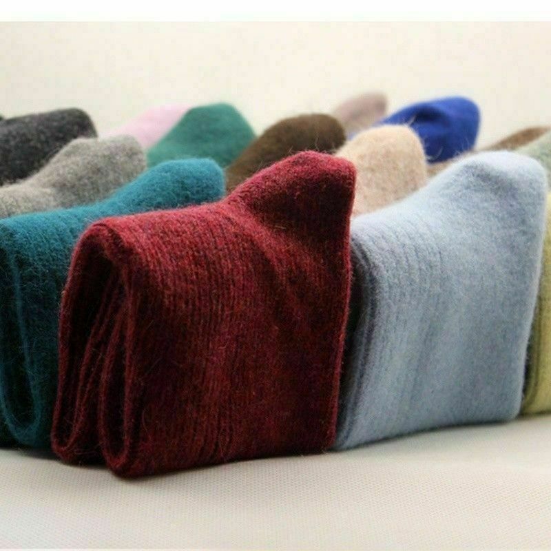 1 Paare Damen Wolle Kaschmir Blend Strick Socken Verdicken Winter Fell Warm UK