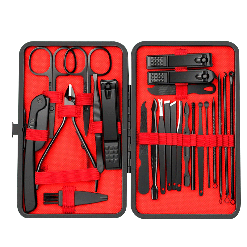 Women Men Manicure Pedicure Set Finger Toe Nail Clippers Scissors Grooming Kit
