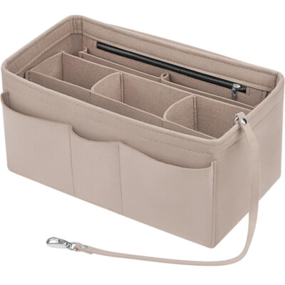 Travel Organiser Handbag Felt Bag Tote Insert Liner Purse Pouch Women Storage