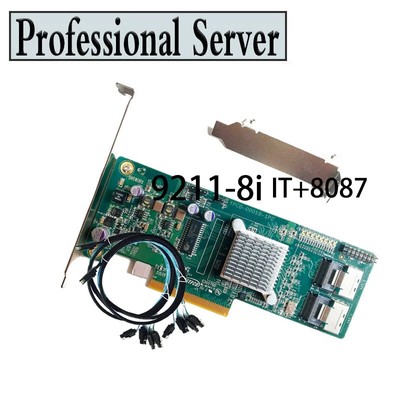 For INSPUR 9211-8i 6Gbps HBA LSI FW:P20 IT Mode ZFS FreeNAS UnRAID+2* SFF-8087  