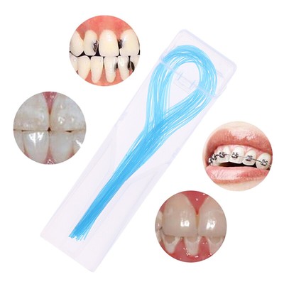 35Pcs Dental Floss Threaders Tooth Holder Between Orthodontic Braces Bridge Hkj