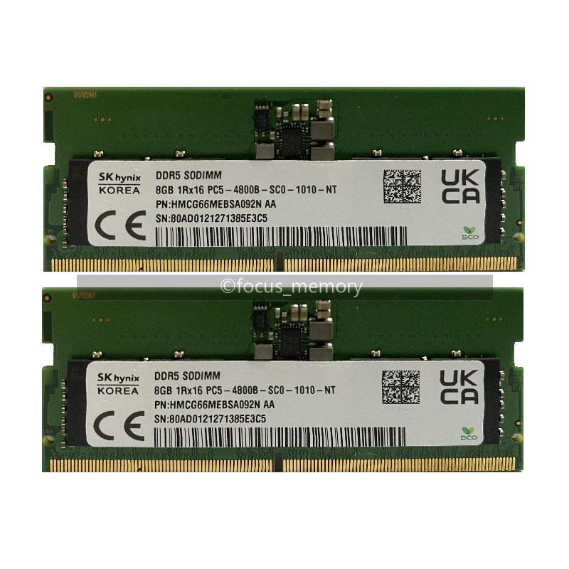 SK hynix DDR5 SODIMM 16GB 2枚 SK hynix 16GB (2x8GB) 1Rx16 PC5-38400 DDR5 4800 MHz SO-DIMM
