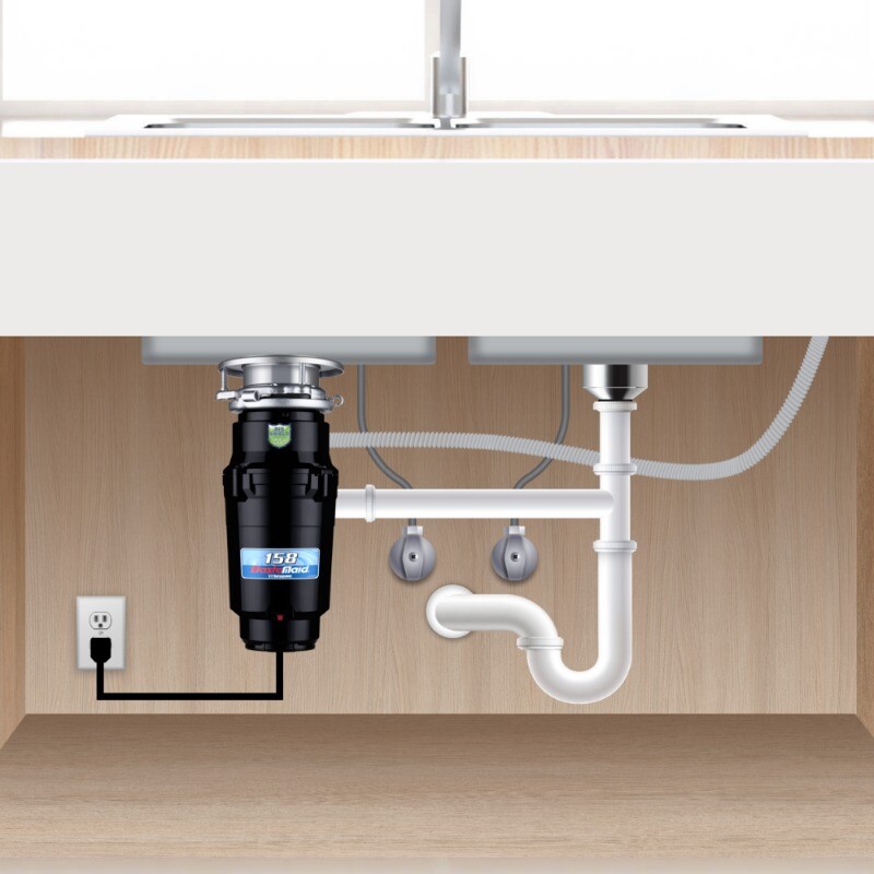 Wastemaid 1/2 HP Economy / 3/4 HP Deluxe Garbage Disposal 10-US-WM,USA Fast