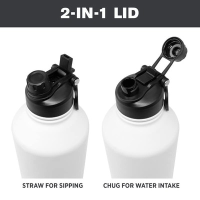 64oz Jug with Handle Half Gallon Stainless Steel Vacuum Insulated Water Bottle