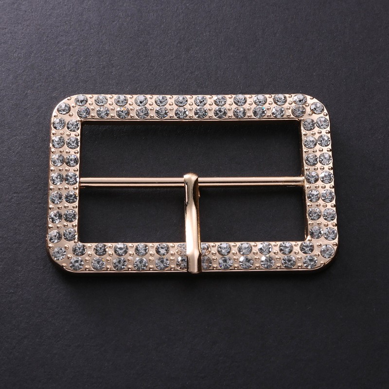 1 PC 40mm Kristall Gürtelschnalle Strass Einzel Zacke Schnalle Hardware Zubehör