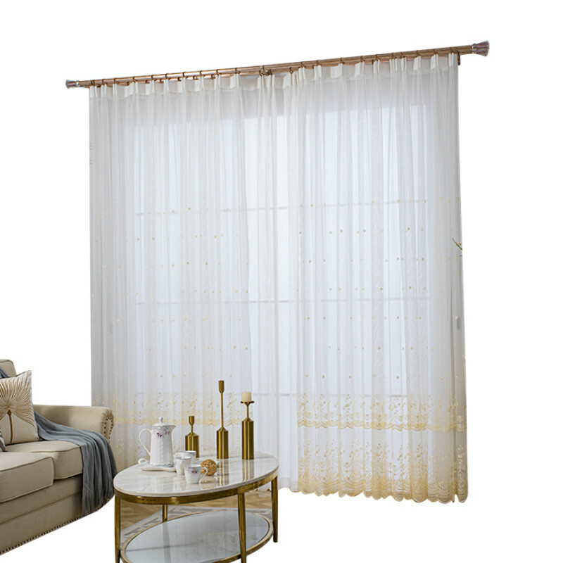 Guipure Netz Vorhangstoff Blumenmuster Voile Gaze Fenster