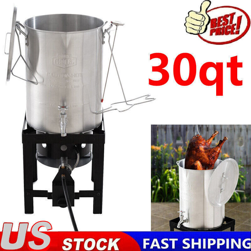 Kit W/ Spigot Steamer Stock Pot Propane Outdoor