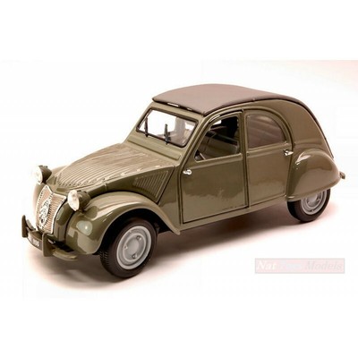 MAISTO MI31834 CITROEN 2 CV 1952 GREY 1:18 MODELLINO DIE CAST MODEL compatibile