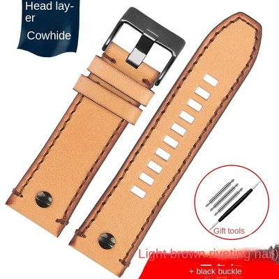 Vintage Leather Retro Watch Strap For Diesel DZ7413 DZ4318 DZ4343 DZ4323 DZ4476