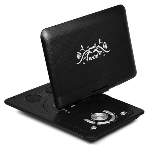 13.9" Portable DVD Player with 270°Swivel Screen Rechargeable Battery + Remote