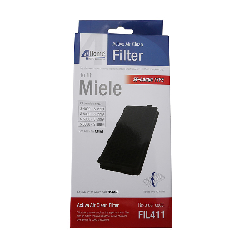 2 x Active Air Clean Charcoal Carbon Filter For Miele Cat & Dog Vacuum