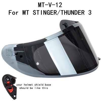 Motorcycle Helmet Visor Shield Lens For MT Stinger MT THUNDER 3 Pinlock Buckle
