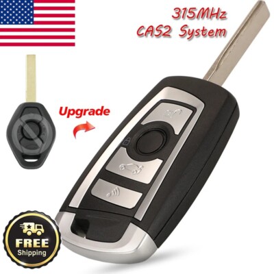 4Button Modified Flip Remote Key FOB 315MHZ for BMW 3 5 7 SERIES X3 645CI -CAS2