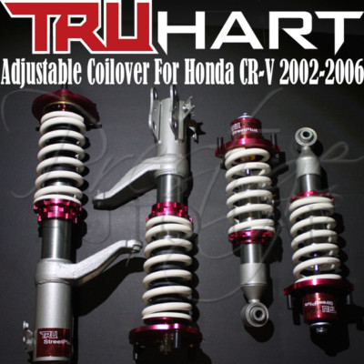 TRUHART STREET PLUS HEIGHT ADJUSTABLE FULL COILOVERS FOR HONDA CRV 2002-2006