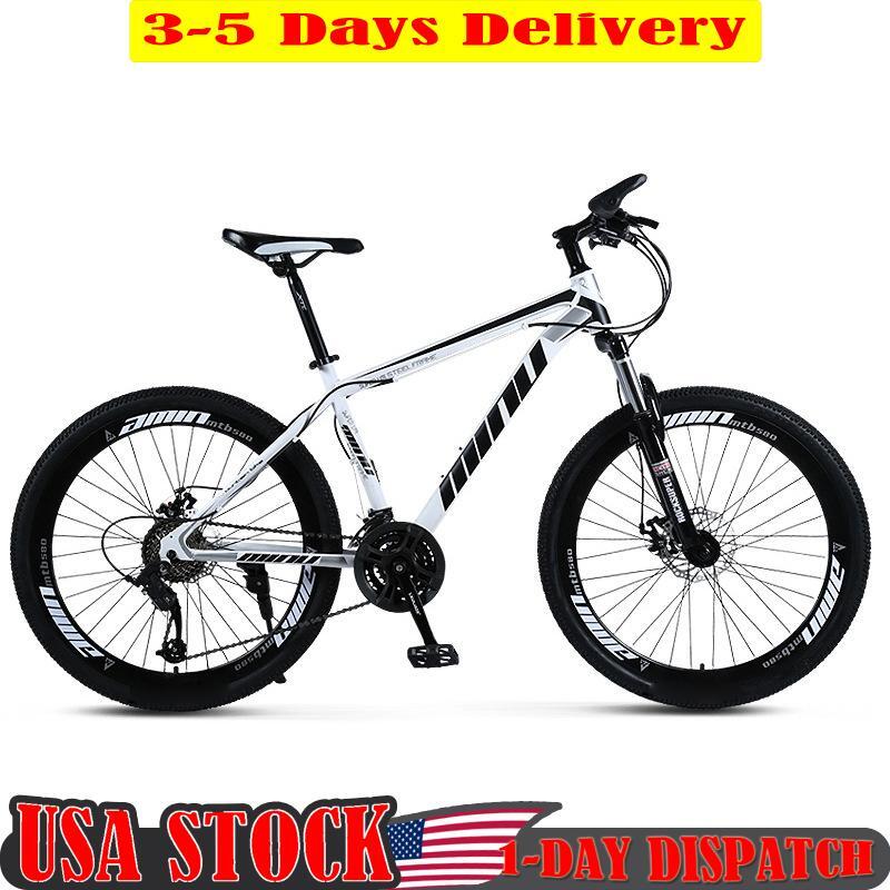 26'' Mountain Bike 21 Speed Mens Womens Bikes Adult Bicycle 