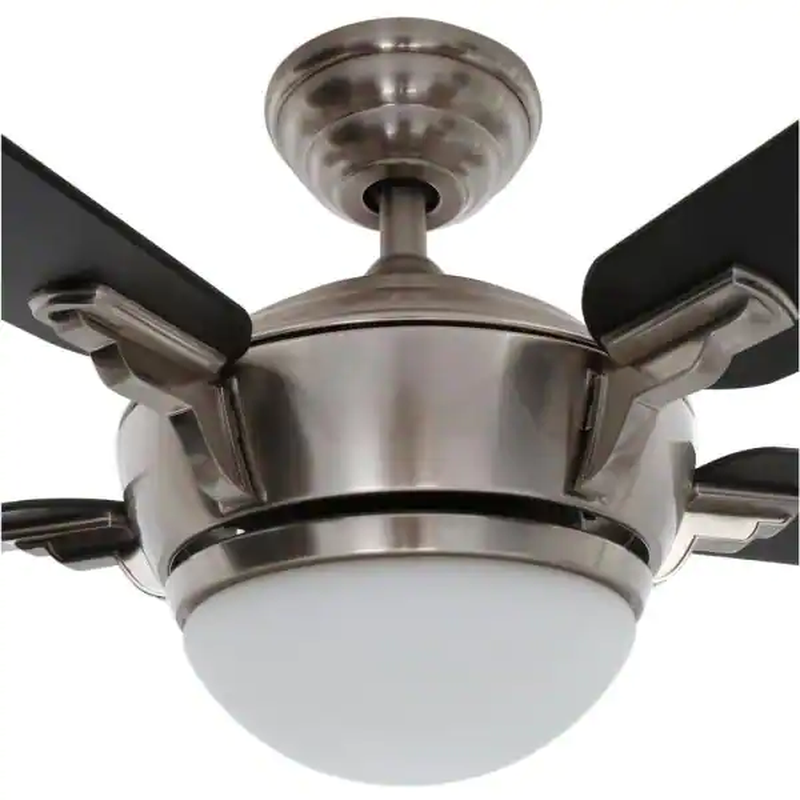Midili 44 in Indoor Led Brushed Nickel Dry Rated Ceiling Fan with Light Kit