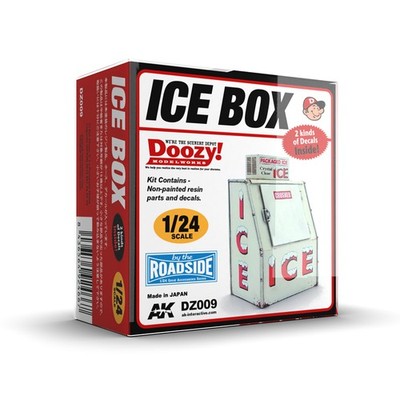 High-Quality 1/24 Scale Resin Ice Box Accessory for Dioramas and Displays