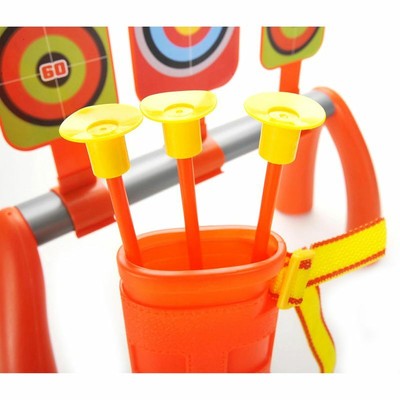 Archery Bow Arrow Costume Shoot Accessories Kids Child Boys Set 3 Targets Quiver