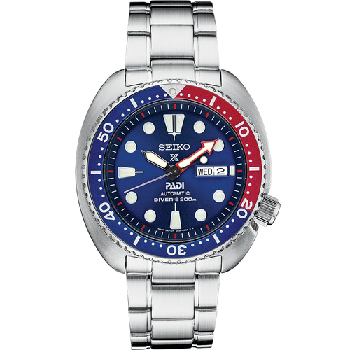 Pre-owned Seiko Prospex Padi Automatic Stainless Steel Bracelet Men's Diver's Watch Srpe99