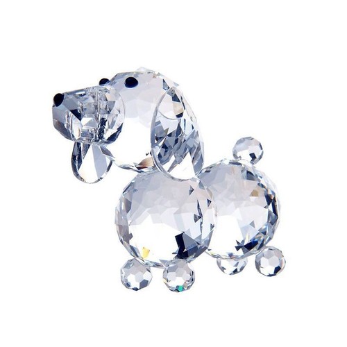 VASE BOULE EN cristal taillé de saint louis rouge signé