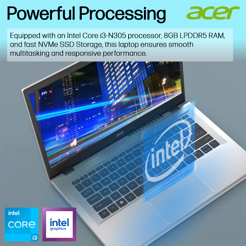 2024 Acer Aspire Laptop 14" 2-in-1 Touch 8-Core Intel i3 8GB RAM Upto 1TB SSD