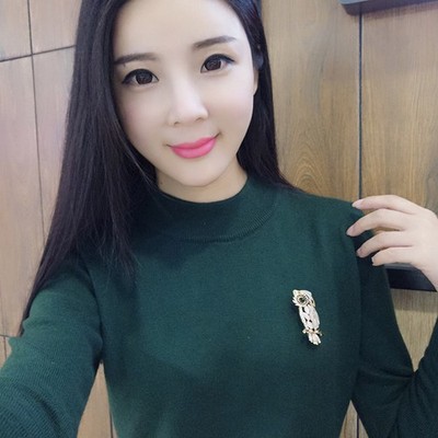 Retro Fashion Cat Eye Stone Owl Brooch For Women Clothing Coat Accessories Gift