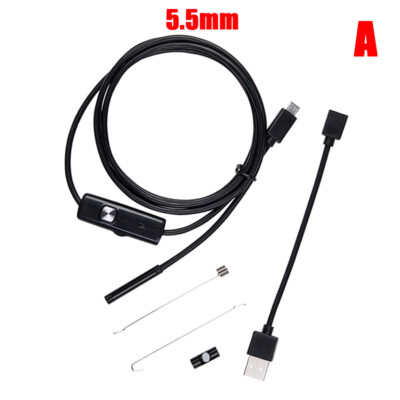 Mini Endoscope Camera 7mm/5.5mm USB Camera for Android Inspection Borescope;'x