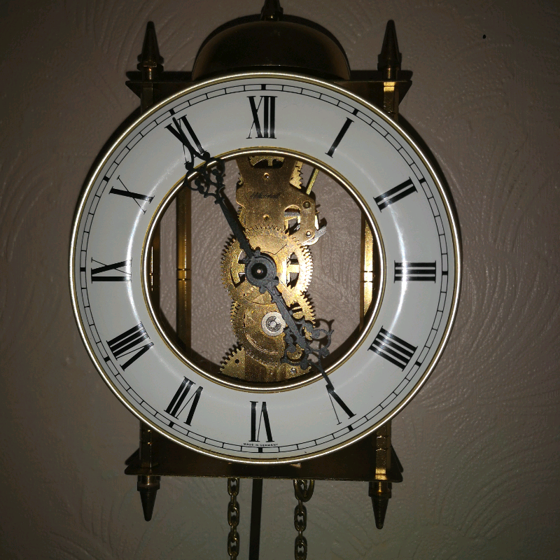 Brass Pendulum wall Clock. in Marston, Oxfordshire Gumtree