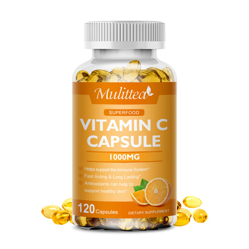 Vitamin C Complex 1000mg - Immune Support,Skin Health - 120 Capsules Softgel