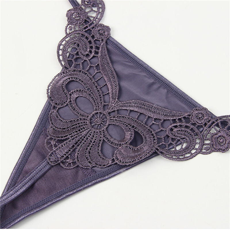 Sexy Womens Butterfly Cheeky Panties Thong G string High Leg Underwear Lingeries