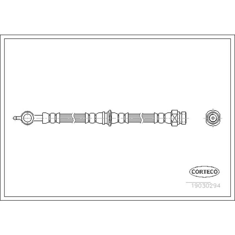 1x OriginalÂ® Corteco 19030294 Bremsschlauch Hinten FÃ¼R Volvo: S40 I V40 Kombi