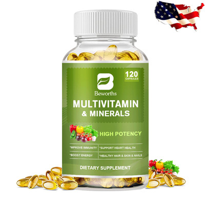120 Capsules Multivitamin & Minerals Highest Potency Vitamins complex Supplement