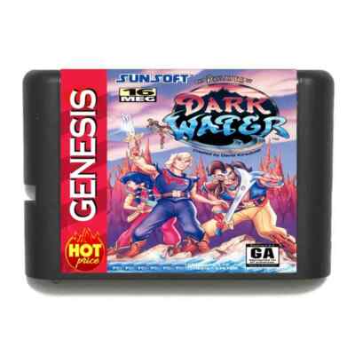 New Arrival Pirates of Dark Water 16 bit MD Game Card Sega Mega Drive Genesis
