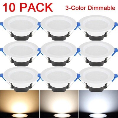 10x Dimmable 5W Downlight LED Recessed Ceiling Lamp Panel Light Lamp 110V/220V