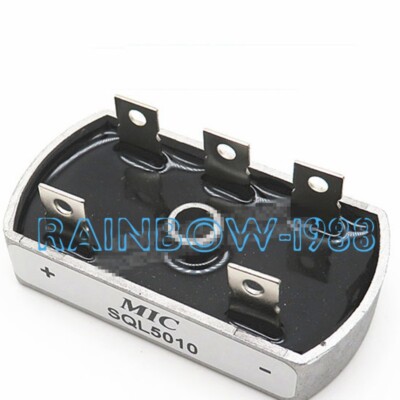 5PC FOR Three phase bridge rectifier SQL5010 50A 1000V 5-pin elliptical module