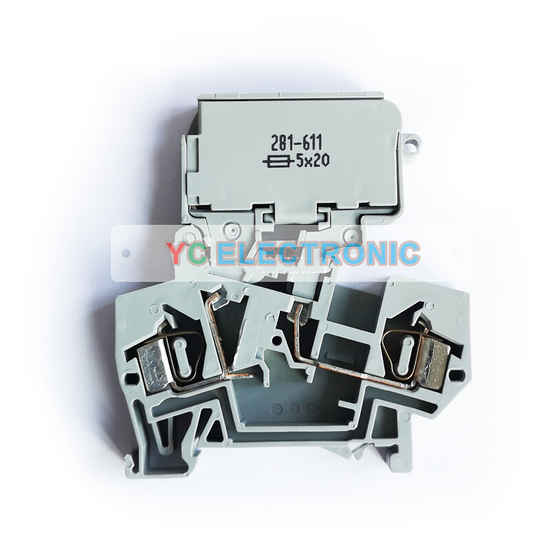 QTY:50 NEW FOR WAGO 281-611 Fuse terminal 4mm² | eBay